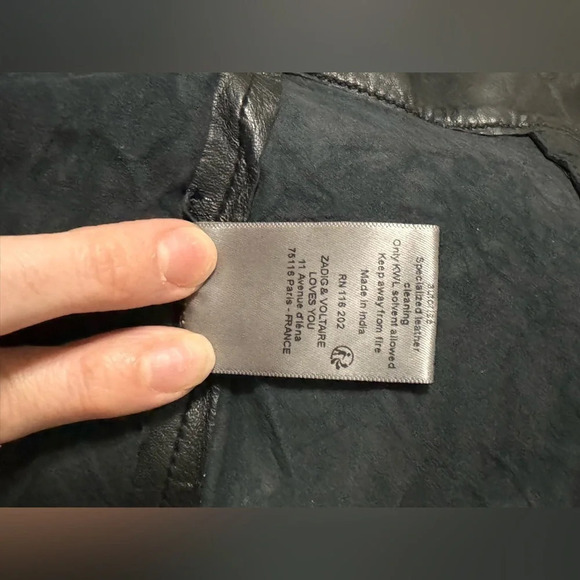 Zadig & Voltaire Joslin Cuir Froisse Leather Skirt - Picture 11 of 15